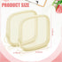 Weewooday 4 Pcs Mesh Makeup Bag, Mini Portable Cosmetic Travel Toiletry Pouch with Zipper for Daily Accessories (Beige,