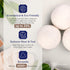 Handy Laundry Wool Dryer Balls - Natural Fabric Softener, Reusable, Pack of 6, Reduces Wrinkles & Saves Time