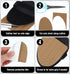 ValueBargain 4-Pack, (2 Boot Heel Replacement - Shoe Heel Pads Anti Slip Shoe Heels Repair Kit with Adhesive Cushion