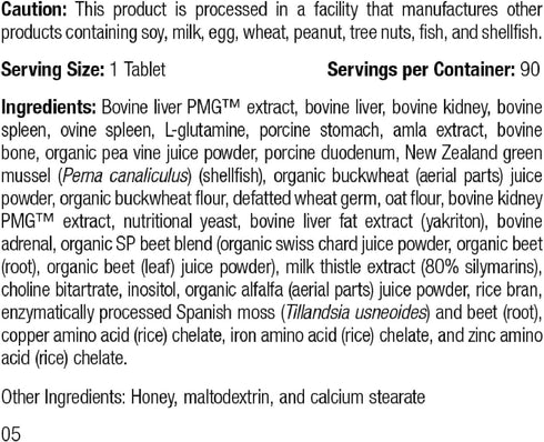 Standard Process Feline Hepatic Support - Cat Health Supplement for Liver Support - Hepatic Circulation & Liver Metabolism Aid - Tablet Supplement to Aid Hepatic Immune Function - 90 tablets