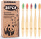 Navona 36 PCS Biodegradable Bamboo Toothbrushes, Individually Wrapped, Eco-Friendly, Natural Wood Bulk Toothbrushes