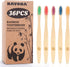 Navona 36 PCS Biodegradable Bamboo Toothbrushes, Individually Wrapped, Eco-Friendly, Natural Wood Bulk Toothbrushes