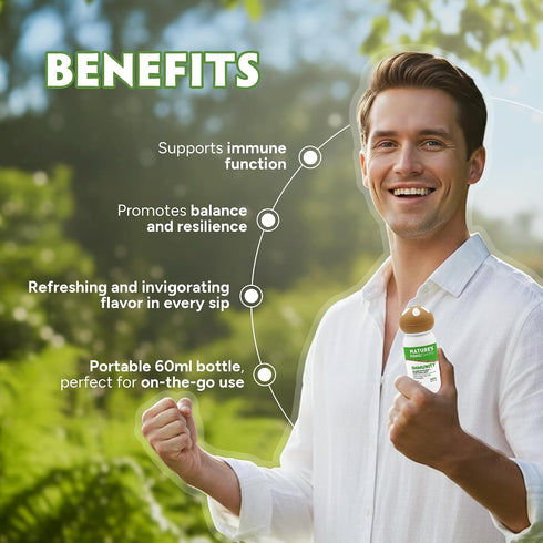 Immunity 60ml (2oz) Immune NATURE'S FUNGI Functional Mushroom Shot - Vegan, Non-GMO Supplement Drink for Daily Support