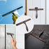 Hiware All-Purpose Shower Squeegee, Bronze Stainless Steel for Shower Doors, Bathroom, Window and Car Glass - 10 Inches