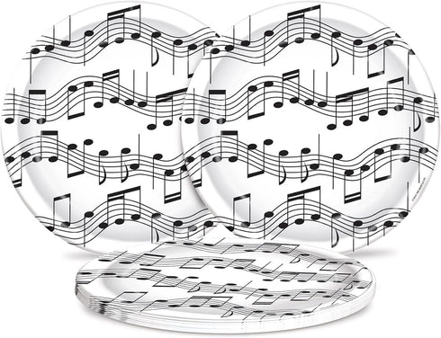 Musical Note Plates, 8/Pkg