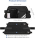 FINPAC Rollator Side Storage Bag with Cup Holder for Bariatric Walkers, Wheelchairs - Rollator Attachment Organizer