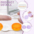 Phyyixs 36 Pack 6 (36) Contact Lens Cases Bulk, Transparent Cute Contact Lens Case for Home & Travel, Color