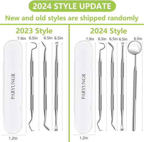 Dental Tools, Professional Teeth Cleaning Oral Care Hygiene Kit, Stainless Steel Dental Pick Tooth Scraper.