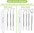 Dental Tools, Professional Teeth Cleaning Oral Care Hygiene Kit, Stainless Steel Dental Pick Tooth Scraper.
