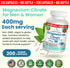 Magnesium Citrate 400mg, 200 Capsules, High Potency for Sleep and Leg Cramps, Vegan Supplement
