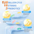 Probiotics 120 Billion CFUs 18 Strains, 3 Prebiotics, 60 Capsules - Supports Digestive & Gut Health, Immune Strength