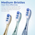 Medium Toothbrushes for Adults, Whitening Toothbrush with Spiral Medium Bristles for Smoke Tea Coffee Stain, Deep