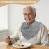 Lunluarai 3 Pack Adult Bibs for Seniors Men Women, Soft Cotton Absorbent Drooling Bibs, Adjustable Clothing Protector