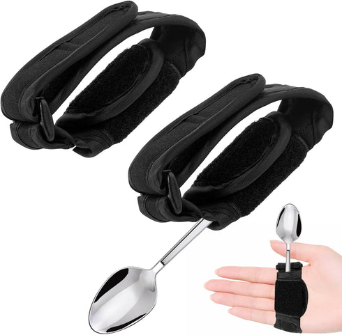 YCYuShen 2 PCS Universal Cuff, Adjustable Holder Strap for Hand Grip, Adaptive Utensils