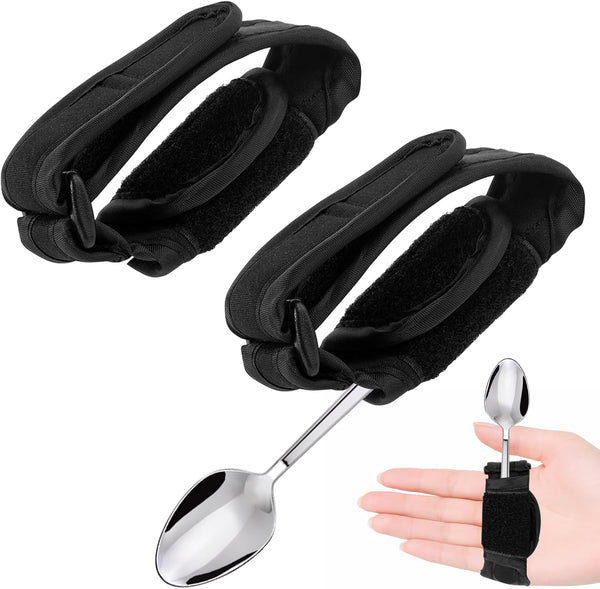 YCYuShen 2 PCS Universal Cuff, Adjustable Holder Strap for Hand Grip, Adaptive Utensils