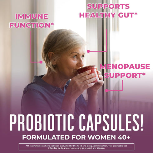 MaryRuth Organics 3-in-1 Daily Health 40+ Probiotics for Women - 50 Billion CFU - 30 ct - Estrogen Supplement