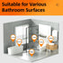 Nozzle, Wall(17.64 oz 1 Lemon Bathroom & Shower Cleaner, Effective Daily Maintenance, Dual Foam & Spray All-Purpose
