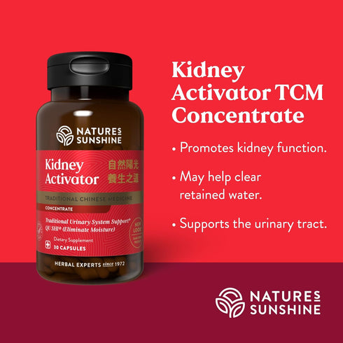 Nature's Sunshine Kidney Activator TCM Concentrate, 30 Capsules | Natural Chinese Kidney Supplement