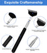 Portable Extendable Back Scratcher, 2 Pack Metal Telescoping Backscratchers for Adults, Kids, Dogs with Gift Packaging