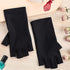 Pimoys UV Gloves for Gel Manicures, Fingerless UV Light Gloves for Gel Nails, UV Protection Manicure Gloves