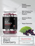 Horbaach Sambucus Black Elderberry Gummies | 60 Count | Vegan, Non-GMO, Gluten Free with Zinc and Vitamin C