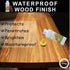Godora 16 oz Pure Tung Oil - Wood Finishing Sealer for Indoor & Outdoor, Waterproofing for Furniture & Countertops