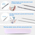 jindian Ingrown Toenail Pedicure Tool Kit, Stainless Steel Nail Care, Nail File and Lifter Pusher (6PCS)