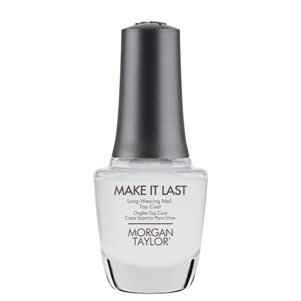 Morgan Taylor Make It Last Long Wear Top Coat - Ultra-Longwearing Nail Top Coat for Chip-Resistant, Mirror-Like Shine,