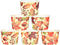 50Pcs Fall Treat Snack Cups, Disposable Ice Cream Cups 9 Oz for Autumn Thanksgiving Dessert Bowls, Party Supplies