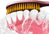 Huge Head Toothbrush, Extra Hard & Firm Whitening Toothbrush, Large Long Head (Golden 1 PCS)