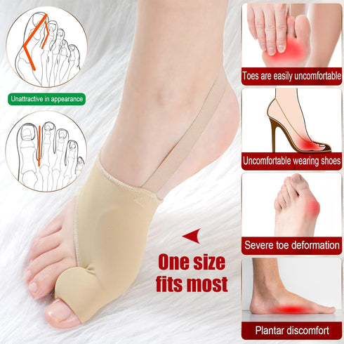 Tondiamo 4 Pairs Bunion Corrector for Women and Men, Orthopedic Splint for Bunion Pain Relief, Big Toe Straightener
