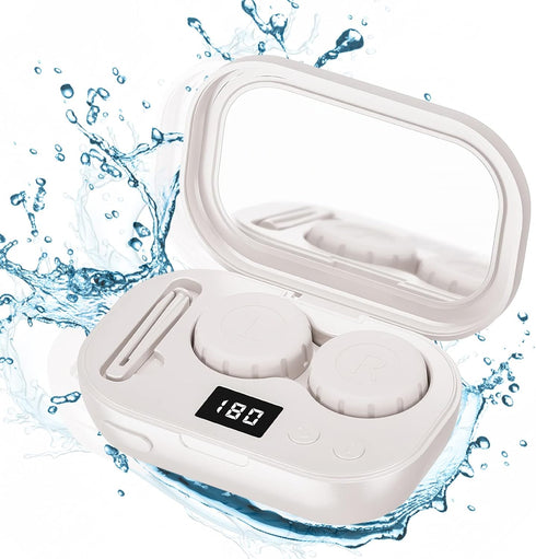 mUGLE Portable Ultrasonic Contact Lens Cleaner with USB Charger - Fit Disposable Soft, Colored & RGP Lenses - Travel