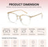 Cyxus Blue Light Glasses for Women, Fashion Computer Glasses to Reduce Eye Strain, Anti Migraine