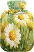 miaozhen 2L Daisy Flower Oil Painting hot Waterbottle with Soft Cover hotwater Bag for Pain Relief Menstrual Cramps