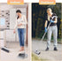 Broom with Dustpan Combo Set, 3 in 1 Brooms for Indoor and Outdoor, Long Handle Heavy Duty for Home Cleaning