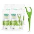 GUM Angled Floss Picks, Extra Strong Shred-Resistant Dental Floss, Angled for Easy Reach, Fresh Mint Flavor, 75ct (4pk)
