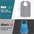 Lunluarai Adult Bibs for Men and Women, Reusable Terry Bibs for Elderly Senior, Waterproof Towel for Adults