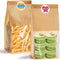 SixWeKit 50 Pack Kraft Paper Bread Bags with Clear Window, 11" x 5.1"