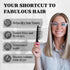 Herstyler Hair Straightening Comb - Pink Straightener Comb for Easy Styling - Get Straight Hair in Minutes