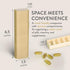 Pretty Pill Box Set, Stylish Daily Pill Organizer, Travel Essentials for Women & Men - Champagne