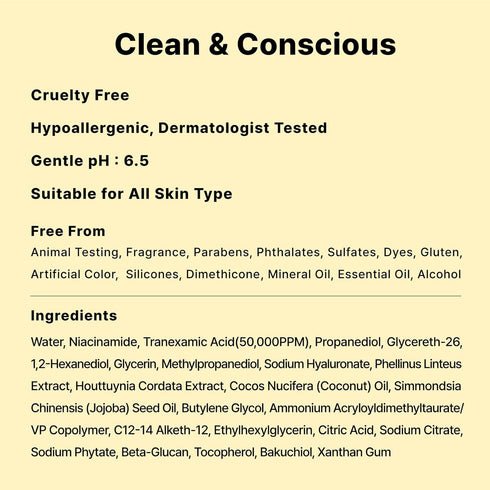 5% Tranexamic Acid Serum with 5% Niacinamide, Dark Spot Correcting Serum for Hyperpigmentation, 1Fl Oz