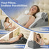 Set 3PCS Sasttie Wedge Pillow for After Surgery, Adjustable Bed Wedge Pillow Headboard with Memory Foam Neck Cushion