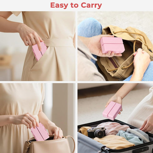 Zentiky Small Daily Pill Organizer with Labels, Medicine Pill Organizer Fit with Your Purse or Pocket for Travel