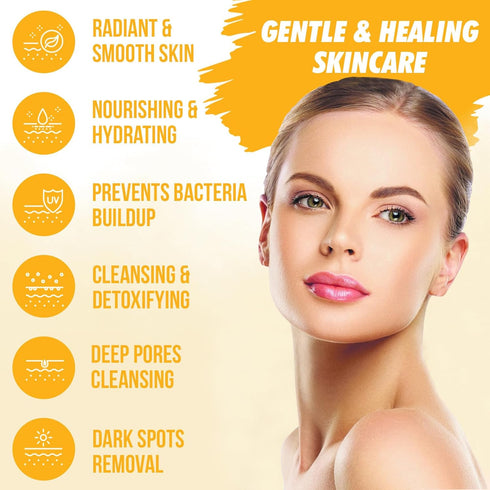 Turmeric Face Cream for Face & Body, All Natural Skin Brightening Lotion, Handcrafted Made in USA