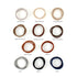 Heliums Navy Blue Seamless Hair Ties - 6mm Skinny No Damage Ponytail Holders, 1.75 Inch, 18 Pack for Thin Hair