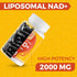 2000 MG Liposomal NAD Supplement, 60 softgels, High Absorption & Efficiency, Pure NAD+ for Aging Defense & Cellular