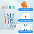 4-Pack Orthodontic Toothbrushes - Double-Ended Design V-Trim Brush & Interspace Brush for Effective Braces Cleaning,