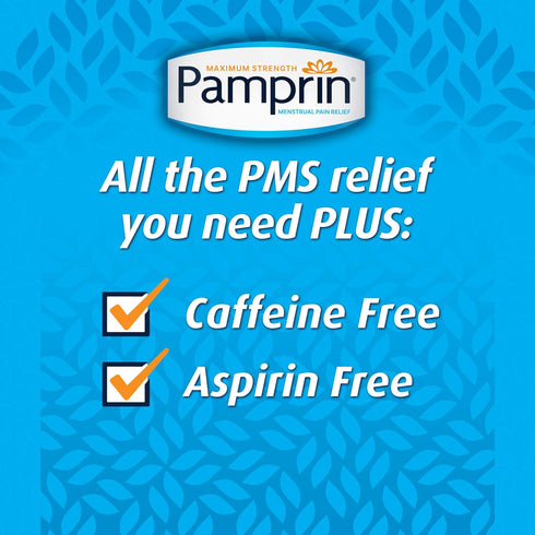 Pamprin Multi-Symptom Formula, Menstrual Relief, 20 Caplets (Pack of 3)