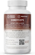 Om Mushroom Superfood Cordyceps Mushroom Capsules - 90 Count, Superfood Supplement for Energy, Power & Stamina