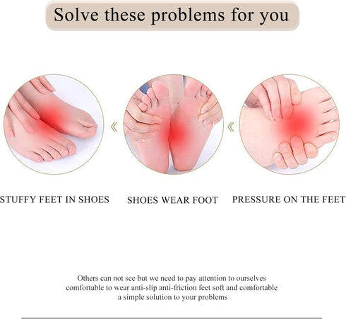 4 Pairs Ball of Foot Cushions - Reusable Metatarsal Pads for Women’s High Heels Pain Relief
